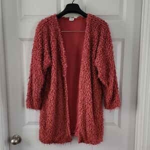 Boutique Loopy Fringe Coat Sz M